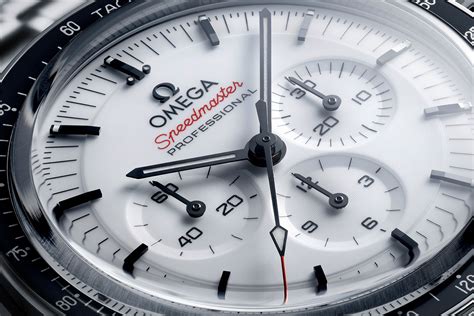 omega speedmaster red and white|omega speedmaster white dial price.